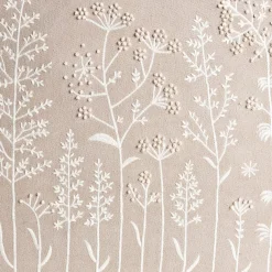 Cuadro decorativo con flores gris 50x50cm
