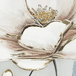 Cuadro decorativo con relieve de flores MARGARET
