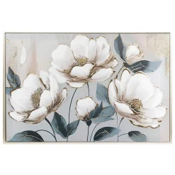 Cuadro decorativo con relieve de flores MARGARET