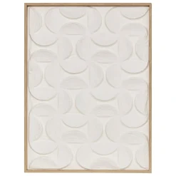 Cuadro decorativo 3D KAILANI blanco 80x60cm