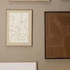 Cuadro decorativo 3D ZIAD beige 70x50cm