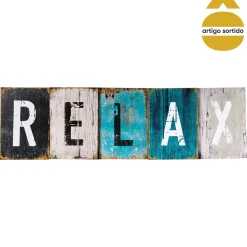 Cuadro Decorativo Happy/Relax 26x75Cm