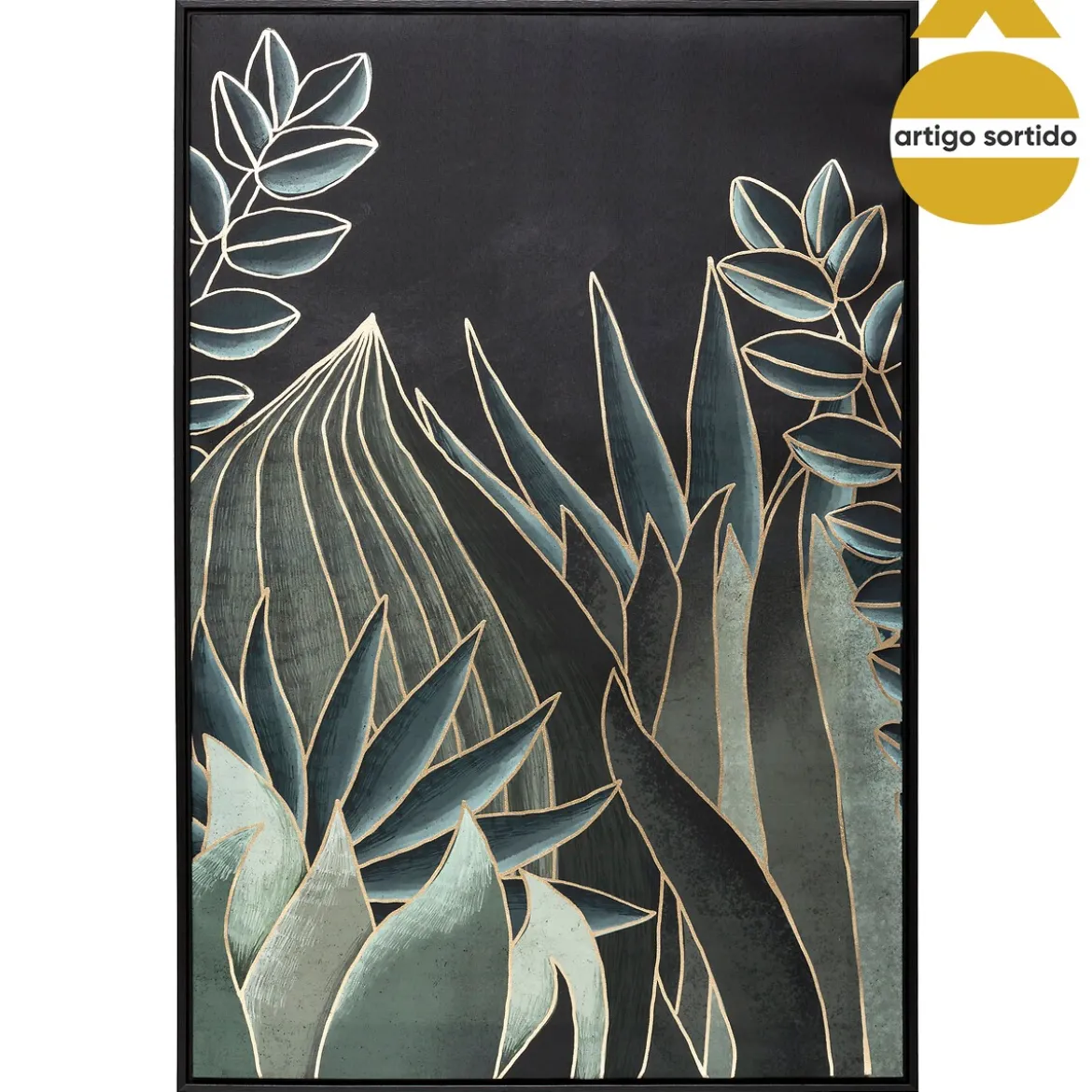 Cuadro Decorativo Hojas Jungla 90x60Cm