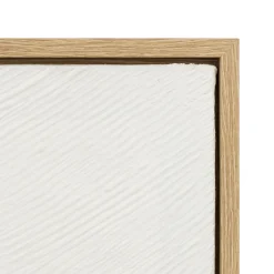 Cuadro decorativo KOHANA con relieve blanco