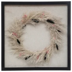 Cuadro decorativo NIA com flores secas 55x55cm