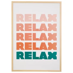 Cuadro decorativo relax DARIUS coral 50x70cm