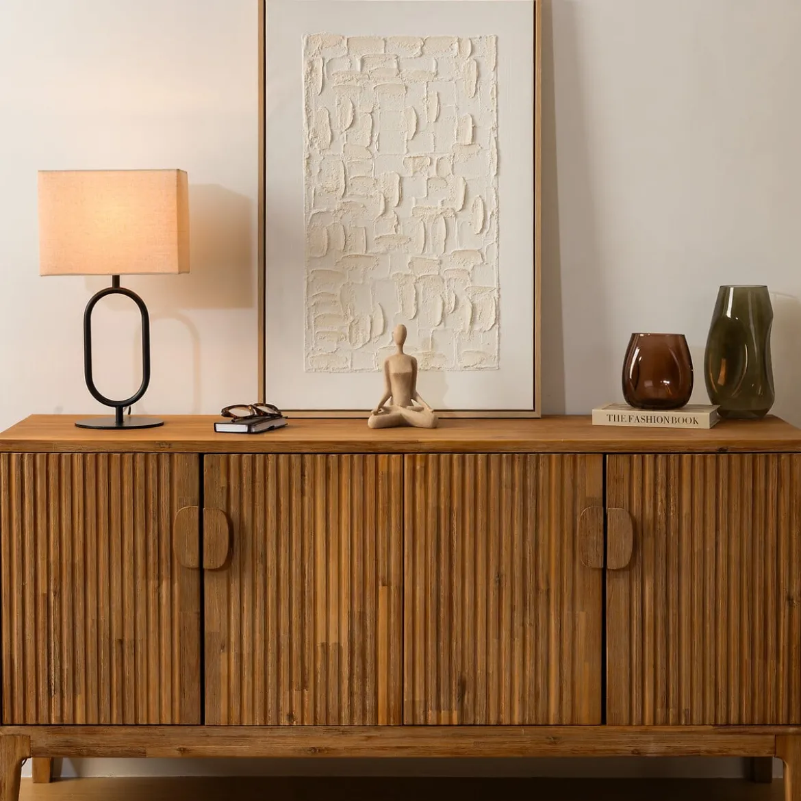 Cuadro decorativo TALIMA beige 60x90cm