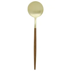 Cubertería de 24 piezas marrón