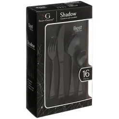 Cubertería 16 Piezas Shadow Inoxidable