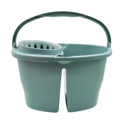 Cubo Con Escurridor Y División Azul 16L