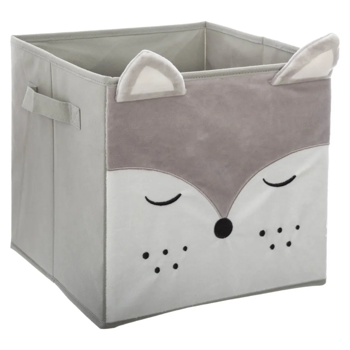 Cubo De Almacenaje Zorro Gris 29x29Cm