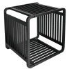 Cubo de bambú negro 33x33cm