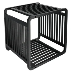 Cubo de bambú negro 33x33cm