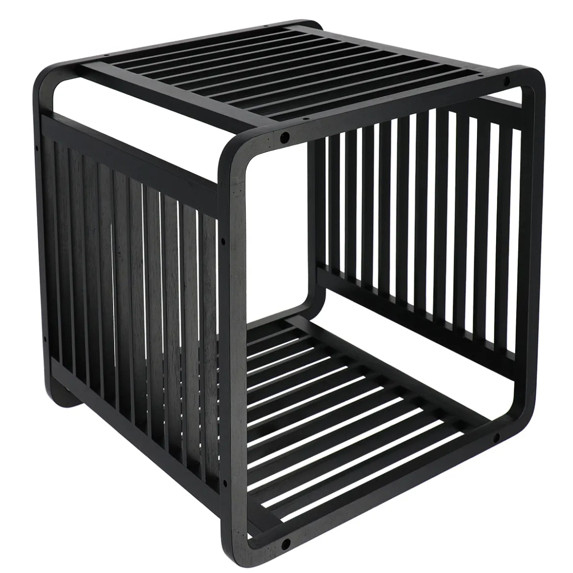 Cubo de bambú negro 33x33cm