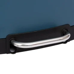 Cubo de basura ARIANE azul metálico 30l