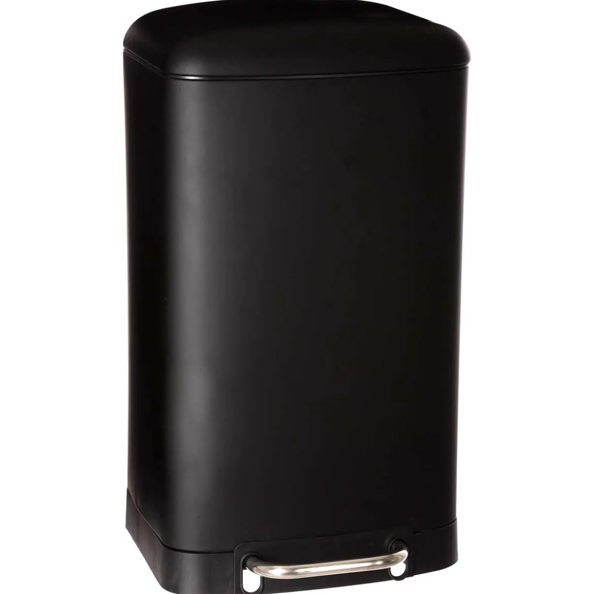 Cubo de basura ARIANE negro metálico 30l