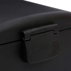 Cubo de basura ARIANE negro metálico 30l