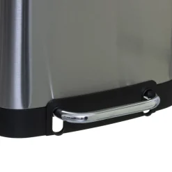 Cubo de basura ARIANE plateado metálico 30l