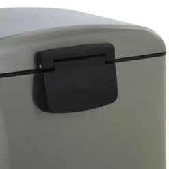 Cubo de basura ARIANE plateado metálico 30l