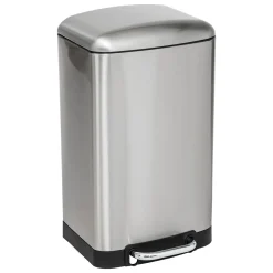 Cubo De Basura Ariane Plateado Con Pedal 20L