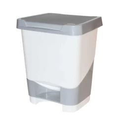Cubo De Basura Con Pedal 20L Blanco