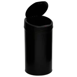 Cubo de basura con sensor automático negro inox