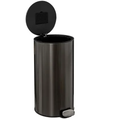 Cubo De Basura Delta Gris Metálico 30L