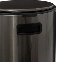 Cubo De Basura Delta Gris Metálico 30L
