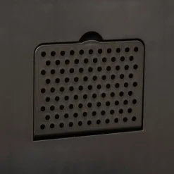 Cubo de basura DELTA negro metálico 30L
