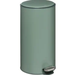 Cubo de basura DELTA verde de Metal 30l