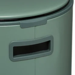 Cubo de basura DELTA verde de Metal 30l