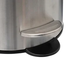 Cubo De Basura Inox C/Tapa De Bambú 3L