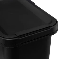 Cubo De Basura Negro Con Asa 12L