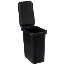 Cubo De Basura Negro Con Asa 12L