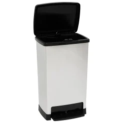 Cubo de basura plateado softclose 50L