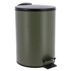 Cubo De Basura Verde Caqui Mate Metal SoftClose 3L