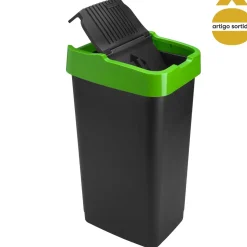 Cubo de reciclaje con tapa basculante 60L