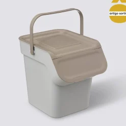 Cubo de reciclaje con tapa 20l