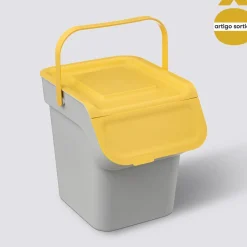 Cubo de reciclaje con tapa 20l