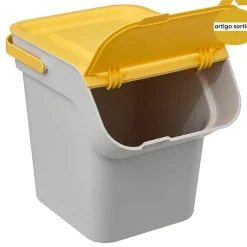 Cubo de reciclaje con tapa 20l