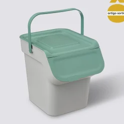 Cubo de reciclaje con tapa 20l
