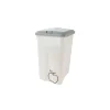 Cubo De Reciclaje Plástico C/Tapa Gris