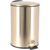 Cubo de wc soft close dorado 3L