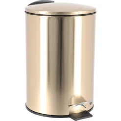 Cubo de wc soft close dorado 3L