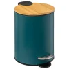 Cubo MODERN azul petróleo de metal softclose 3L