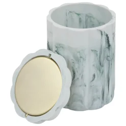 Cubo para encimera MARBY blanco de poliresina 1.5L