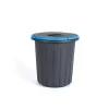 Cubo reciclaje con asa azul 25L