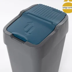 Cubo reciclaje con tapa basculante 18L