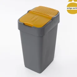 Cubo reciclaje con tapa basculante 35L
