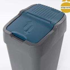 Cubo reciclaje con tapa basculante 35L